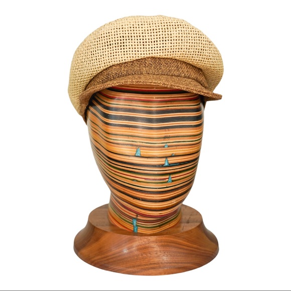 BRIXTON fiddler tan straw NWT sz M - Picture 2 of 7